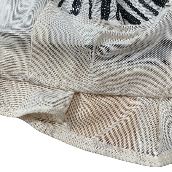 R&M Richards Short Sleeve Sweetheart Neck Embellished Sequin Panel Godet Dress - Picture 15 of 15